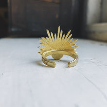 Load image into Gallery viewer, Sun Goddess Ring with Copper Oyster Turquoise