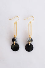 Load image into Gallery viewer, Sa Dec Circular Drop Buffalo Horn Dangle Earrings