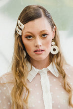 Load image into Gallery viewer, Hoan Toan 16K Gold-Plated Brass Buffalo Horn Donut Dangle Earrings