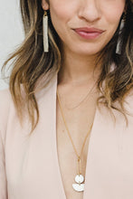 Load image into Gallery viewer, Tinh 16K Gold-Plated Brass Buffalo Horn Minimalist Bar Earrings
