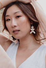 Load image into Gallery viewer, Vui Mung Geometric Buffalo Horn Statement Earrings
