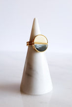 Load image into Gallery viewer, Mat Trang 16K Gold-Plated Brass Buffalo Horn Crescent Ring