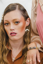Load image into Gallery viewer, Hanh Tinh Geo Icon Buffalo Horn Post Earrings