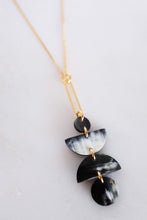 Load image into Gallery viewer, Ha Giang Geometric Buffalo Horn Long Pendant Necklace