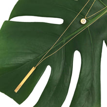 Load image into Gallery viewer, Layered Bar Bullet Necklace