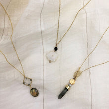 Load image into Gallery viewer, Solar Quartz Lava Necklace
