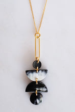Load image into Gallery viewer, Ha Giang Geometric Buffalo Horn Long Pendant Necklace