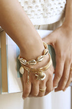 Load image into Gallery viewer, Beach Life 18k Gold Plated Bangle Set
