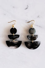 Load image into Gallery viewer, Saigon 16K Gold Plated Geometric Statement Buffalo Horn Earrings
