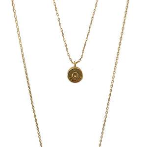 Layered Bar Bullet Necklace