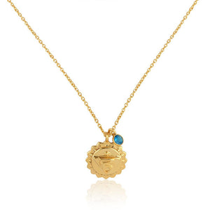 Throat Chakra, Vishudha- Apatite Charm (Communication:Listening:Compassion) Sterling Silver Gold vermeil