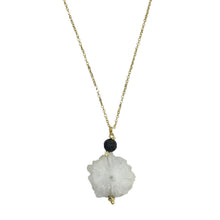 Load image into Gallery viewer, Solar Quartz Lava Necklace
